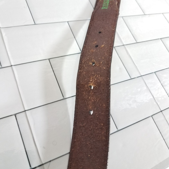 Resistol Brown Woven Belt 32